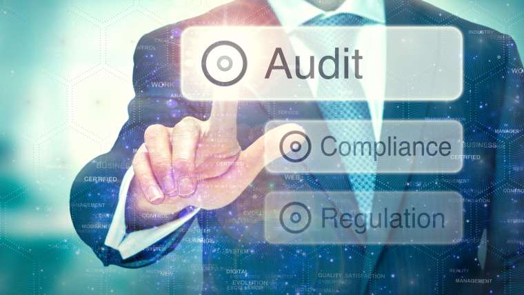 Audit concept on a computer display