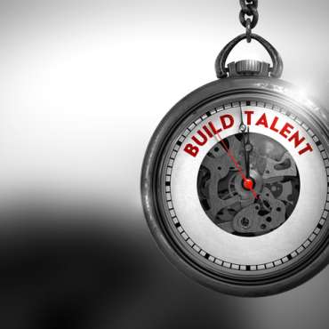 Build Talent on Watch Face. 3D Illustration