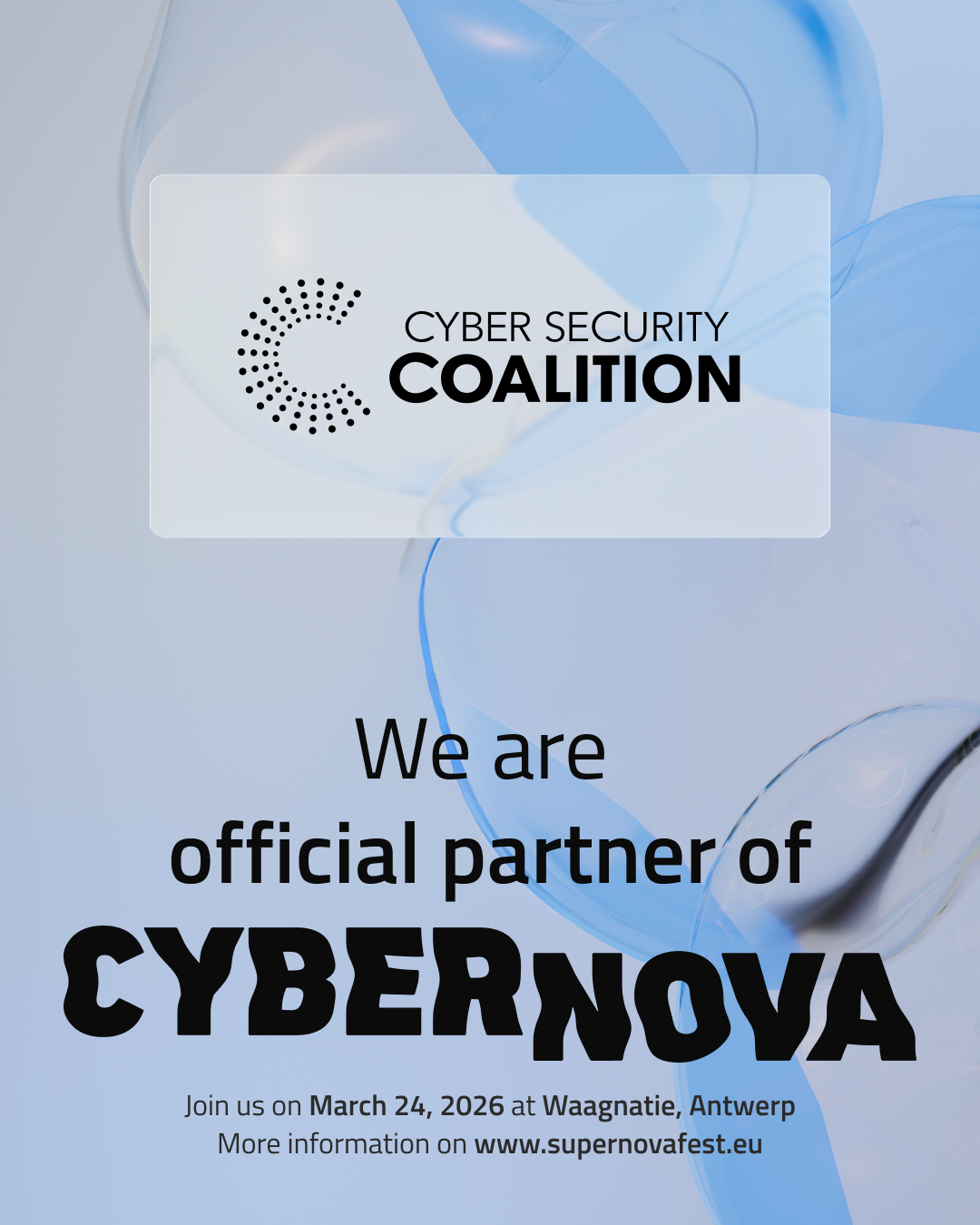 Cyber Security Coalition - Proud Partner CyberNova 2026 - Post